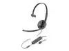 HP Poly Blackwire C3215 Blackwire 3200 Series headset on-ear wired 3.5mm jack USB-C black +Case