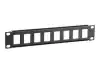 Patchpanel for 8 modules type Keystone