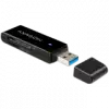 AXAGON CRE-S2 External USB 3.0 Type A SLIM 2-slot SD/microSD