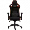 CANYON Corax GС-5, Gaming chair, PU leather, Cold molded foam, Metal Frame , Frog mechanism, 90-165 dgree, 4D armrest, Tilt Lock, Class 4 gas lift, metal 5 Stars Base, 60mm PU caster,black+Orange.