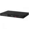 Dahua 18-Port Unmanaged Desktop PoE Switch, Layer 2, 16x 10/100 PoE port, 2x 10/100/1000 uplink, 2x SFP 1000 Mbps,