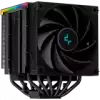 DeepCool AK620 Digital, CPU Air Cooler, 2x120mm FK120 PWM Fan, Digital Display, ARGB, TDP 260W, 6 Heatpipes, LGA2066/2011-v3/2011/1700/1200/115x, AMD AM5/AM4, 129x138x162 mm(LxWxH), 3Y, R-AK620-BKADMN-G