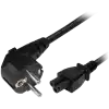 EU Power Cord, black (60 cm, 2 ft), for PoE Injector 24V (502-00025) and PoE Injector 50V (100-00080)