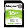 Kingston 16GB SDHC Canvas Select 80R CL10 UHS-I EAN: 740617275711