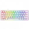 Razer Huntsman Mini White, Linear Optical Switch, size 60%, RGB Chroma, Doubleshot PBT Keycaps, Standard Bottom Row Layout, Fully programmable keys with on-the-fly macro recording, 1000 Hz Ultrapolling, Aluminum construction