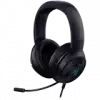 Razer Kraken V3 X, Gaming Headset, TriForce 40mm Drivers, Chroma RGB, HyperClear Cardioid Mic, Hybrid fabric and memory foam ear cushions,  Frequency Response 12 Hz – 28 kHz, Surround sound: Only available on Windows 10 64-bit