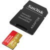 SanDisk Extreme microSDXC 256GB + SD Adapter + 1 year RescuePRO Deluxe up to 190MB/s & 130MB/s Read/Write speeds A2 C10 V30 UHS-I U3, EAN: 619659188504