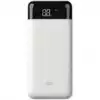 Silicon Power GS28 20.000mAh Powerbank > 500 charging cycles 2x USB A out, 1x Micro-USB in + 1x USB C in/out, Fast Charge, Battery % Display, White, EAN: 4713436133544