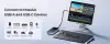 Orico докинг станция Portable Docking station M.2 SATA/NVMe - HDMI, USB3.2-A x 2, USB-C (10Gbps) x 1,USB-C (PD100W), SD/TF - OM28P-G2-BK