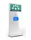 Cletech ZSD Hand Sanitizer Dispenser Kiosk Landscape 24" White