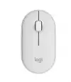 LOGITECH M350S Pebble 2 Bluetooth Mouse - TONAL WHITE - DONGLELESS