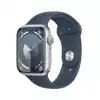 Смартчасовник Apple Watch Series 9 GPS 45mm Silver Aluminium Case with Storm Blue Sport Band - M/L