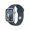 Смартчасовник Apple Watch Series 9 GPS 41mm Silver Aluminium Case with Storm Blue Sport Band - S/M