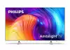 Телевизор Philips 43PUS8507/12, 43" THE ONE, UHD 4K LED 3840x2160, DVB-T2/C/S2, Ambilight 3, HDR10+, HLG, Android 11, Dolby Vision, Dolby Atmos, Quad Core P5 Perfect/Al, 60Hz, BT 5, eArc HDMI, USB, Cl+, 802.11ac, LAN, 20W RMS, Swivel Stand, Silver