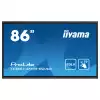 Дисплей IIYAMA TE8614MIS-B2AG, 85.6", VA Panel, Anti-Glare, 16:9, 3840x2160, 435cd/m2, 4000:1, 6.5ms, PureTouch-IR+, DP, 4x HDMI, 2x USB-C, RS232, LAN, IR, HDMI Out, SPDIF, 4x USB, Android 13 OS, Google EDLA Certified, iiWare 12E, WiFi, BT, 24/7, 8GB, 64GB, OPS Slot, VESA, Black