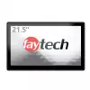 Монитор Faytech 4010077710 FT215TMCAPOB, 21.5", Optically bonded, 10-Finger-Multi Touch Capacitive, 16:9, 1920 x 1080, 250cd/m2, 1000:1, AG, 7H, VGA, HDMI, DP, USB-B, PC-Audio, 12V DC-In, IP 65 front / IP40 back, Speakers, 24/7, VESA, 6 x Clamp support, Black