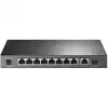 10-портов гигабитен настолен комутатор TP-Link TL-SG1210P с 8-PoE+ порта