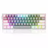 RGB Механична геймърска клавиатура Redragon Fizz K617-RGB-GW сиво/бяло