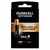 Алкална батерия DURACELL OPTIMUM  MX2400 LR03 AAA /4 бр. в блистер/ 1.5V