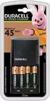 Зарядно устройство CEF27 + 2*AA NiMH 1300mAh + 2*AAA NIMH 750mAh 45 min. DURACELL