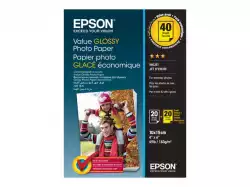 EPSON Value Glossy Photo Paper 10x15cm 20 sheets x2 (BOGOF)