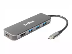 D-Link 5-in-1 USB-C Hub with HDMI/Power Delivery