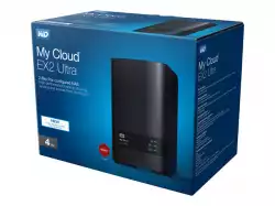 WD My Cloud EX2 Ultra NAS 4TB personal cloud stor. incl WD RED Drives 2-bay Dual Gigabit Ethernet 1.3GHz CPU DNLA RAID1 NAS RTL