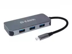 D-Link 6-in-1 USB-C Hub with HDMI/Gigabit Ethernet/Power Delivery