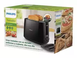 PHILIPS Daily Collection Toaster 8 settings Integrated bun warming rack Compact design