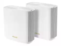 ASUS ZenWifi XT8 AX6600 Tri-band Mesh WiFi 6 System Coverage up to 410 Sq. Meter/4.400 Sq. ft. 6.6Gbps WiFi 3 SSIDs White 2-PK