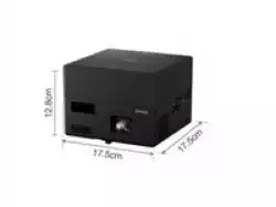 Epson EF-12, Portable Laser Android TV Edition, Full HD (1920 x 1080), 16:9, 1000 ANSI lumens, 2500000:1, 2xHDMI, Bluetooth, Android TV, Chromecast, 2x5 W Yamaha sound, 30-150", 2.1 kg, Black