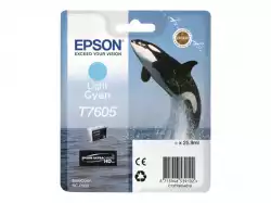 EPSON T7605 ink cartridge cyan high capacity clair 25 9ml 2390 pages 1-pack