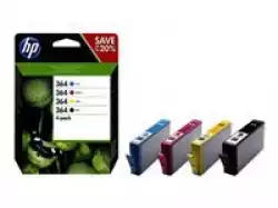 HP 364 original CMYK Ink cartridge N9J73AE Combo 4-Pack Standard Capacity