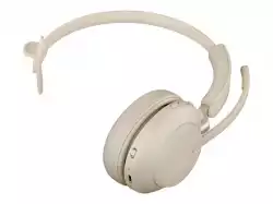 JABRA Evolve2 65 UC Mono Headset on-ear convertible Bluetooth wireless USB-C noise isolating beige