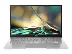 Лаптоп Acer Swift 3, SF314-512-55KB, Intel Core i5-1240P (up to 4.40 GHz, 12MB), 14" FHD IPS, 8GB LPDDR4, 512GB PCIe NVMe SSD, Intel UHD, WIFI 6E, BT, FHD Cam,FPR, Linux, Gold