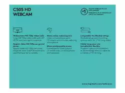 LOGITECH C505 HD Webcam - BLACK - USB