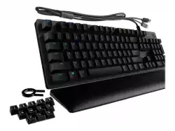 LOGITECH G513 Corded LIGHTSYNC Mechanical Gaming Keyboard - CARBON - US INT'L - USB - TACTILE