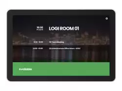 LOGITECH Tap Scheduler Purpose-Built Scheduling Panel for Meeting Rooms Video conferencing device Zoom Certified