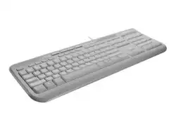 MS Wired Keyboard 600 USB Port English International Europe 1 License White