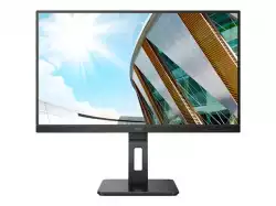 Монитор AOC Q27P2Q, 27" IPS WLED, 2560x1440@@75Hz, 4ms GtG, 300cd m2, 1000:1, DCR 50M:1, FlickerFree, Low Blue Light, 2Wx2, Tilt, Height Adjust, Pivot, Swivel, D-SUB, HDMI, DP, USB hub