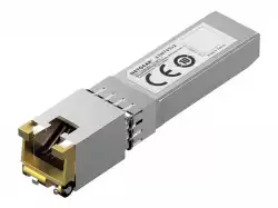 NETGEAR 10GBASE-T SFP+ Transceiver AXM765v2 delivers 10G copper connectivity with CAT6a or CAT7 cabling up to 80 meters