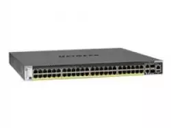 NETGEAR M4300-52G-PoE+ 550W PSU Stackable Managed Switch with 48x1G PoE+ + 4x10G incl. 2x10GBASE-T and 2xSFP+ Layer 3