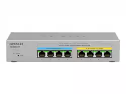 NETGEAR MS108UP 8Port Ultra60 PoE++ Multi-Gigabit 2.5G Ethernet Unmanaged Switch with 230W PoE-Budget 1G/2.5G-Ports Desktop/Wallmnt