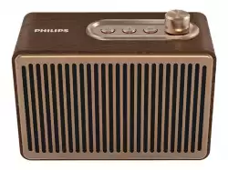 Philips Bluetooth portable speaker 4W, Vintage wooden cabinet, 10 hours of play time