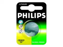 PHILIPS CR2025/01B Battery Lithium CR2025 3V PHILIPS CR2025 3V 1 PC. Blister