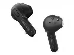 PHILIPS True Wireless Earbuds IPX4 Make calls using a single earbud Up to 18 hours play time black