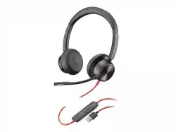 POLY Blackwire 8225 BW8225-M MICROSOFT TEAMS CERTIFIED USB-A STEREO USB HEADSET WITH ACTIVE NOISE CANCELING