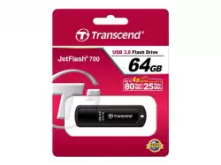 Transcend 64GB, USB3.1, Pen Drive, Classic, Black