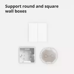 Aqara Smart Wall Switch H1 (with neutral, double rocker): Model: WS-EUK04; SKU: AK074EUW01