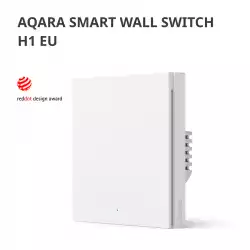 Aqara Smart Wall Switch H1 (with neutral, single rocker) Model No: WS-EUK03; SKU: AK073EUW01